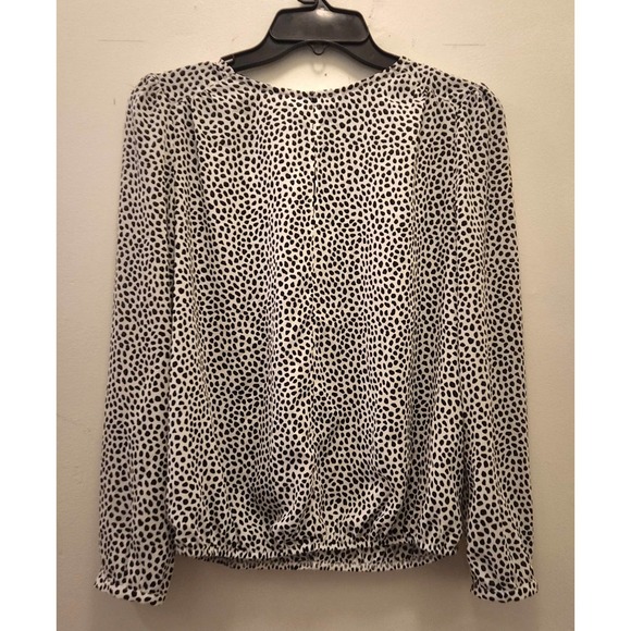 Sfera Collection printed poly top blouse M - Picture 3 of 4
